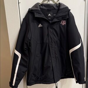 Adidas Black Jacket with Embroidered A&M Logo